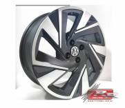 JOGO DE RODA VW NIVUS 2022 REPLICA ZUNK ZK 1022 17X7 DIAMANTADO