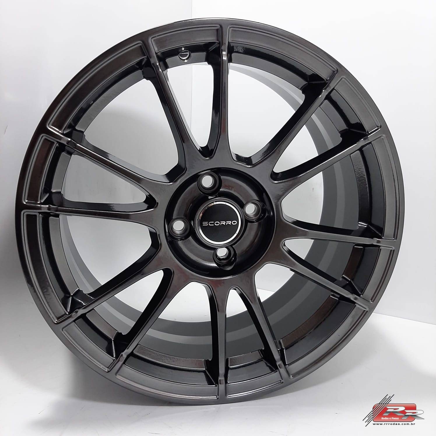JOGO DE RODA S251 ESPORTIVA SCORRO 17X7,5 KE KROMO ESCURO 4X100 ET