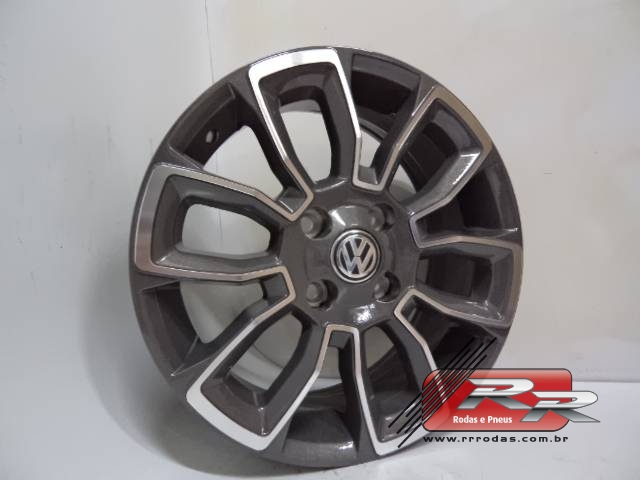 JOGO DE RODA SAVEIRO CROSS REPLICA ZUNKY ZK630 15X6 GRAFITE