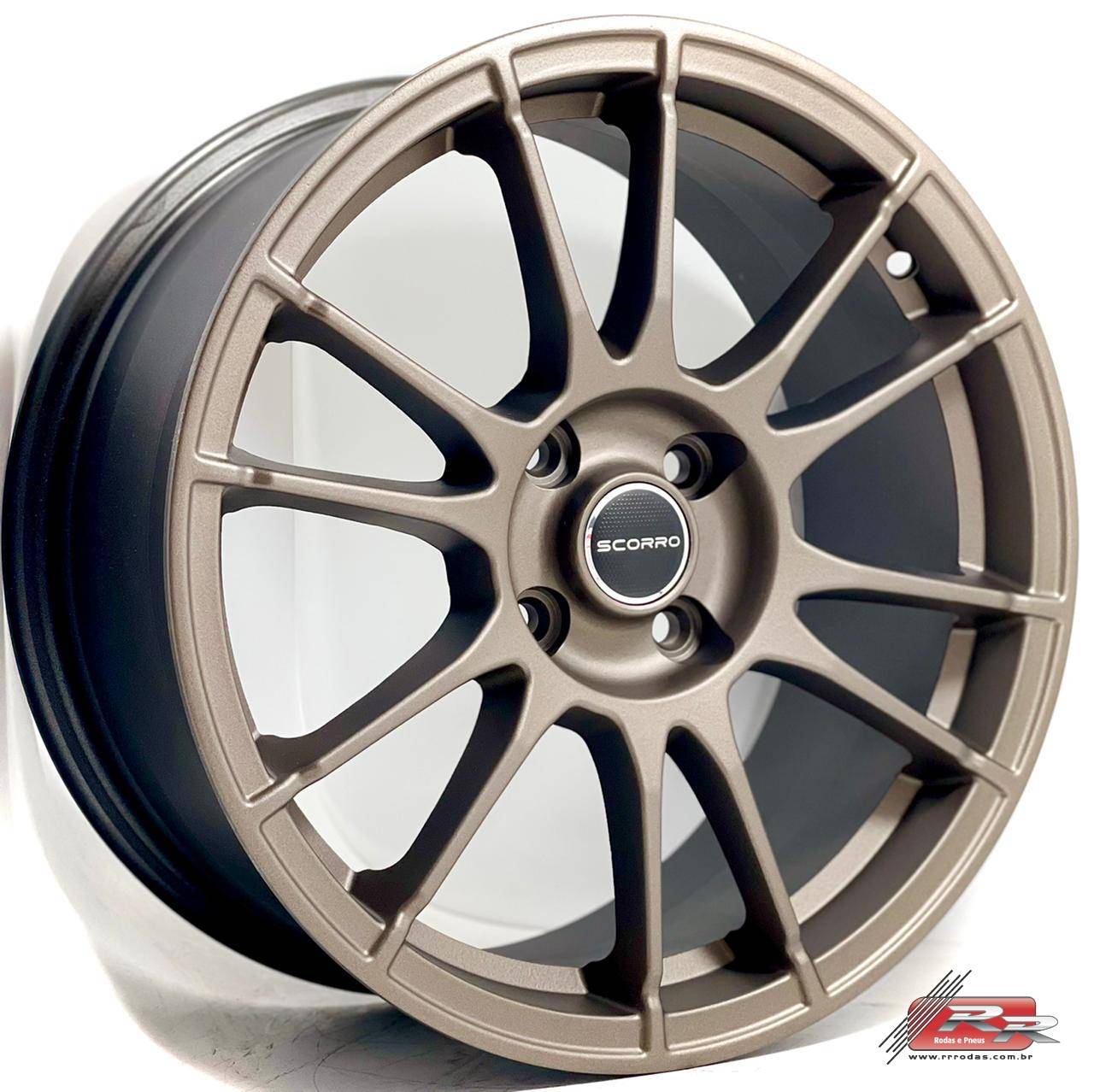 JOGO DE RODA S251 ESPORTIVA SCORRO 17X7,5 BRONZE 4X108 ET 40 - RR