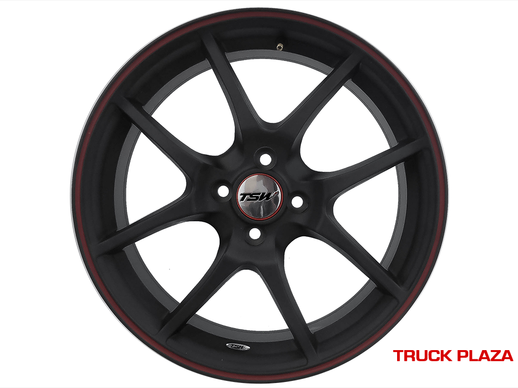 Jogo de 04 Rodas TSW Trackstar aro 15 4X108 Preta Fosca