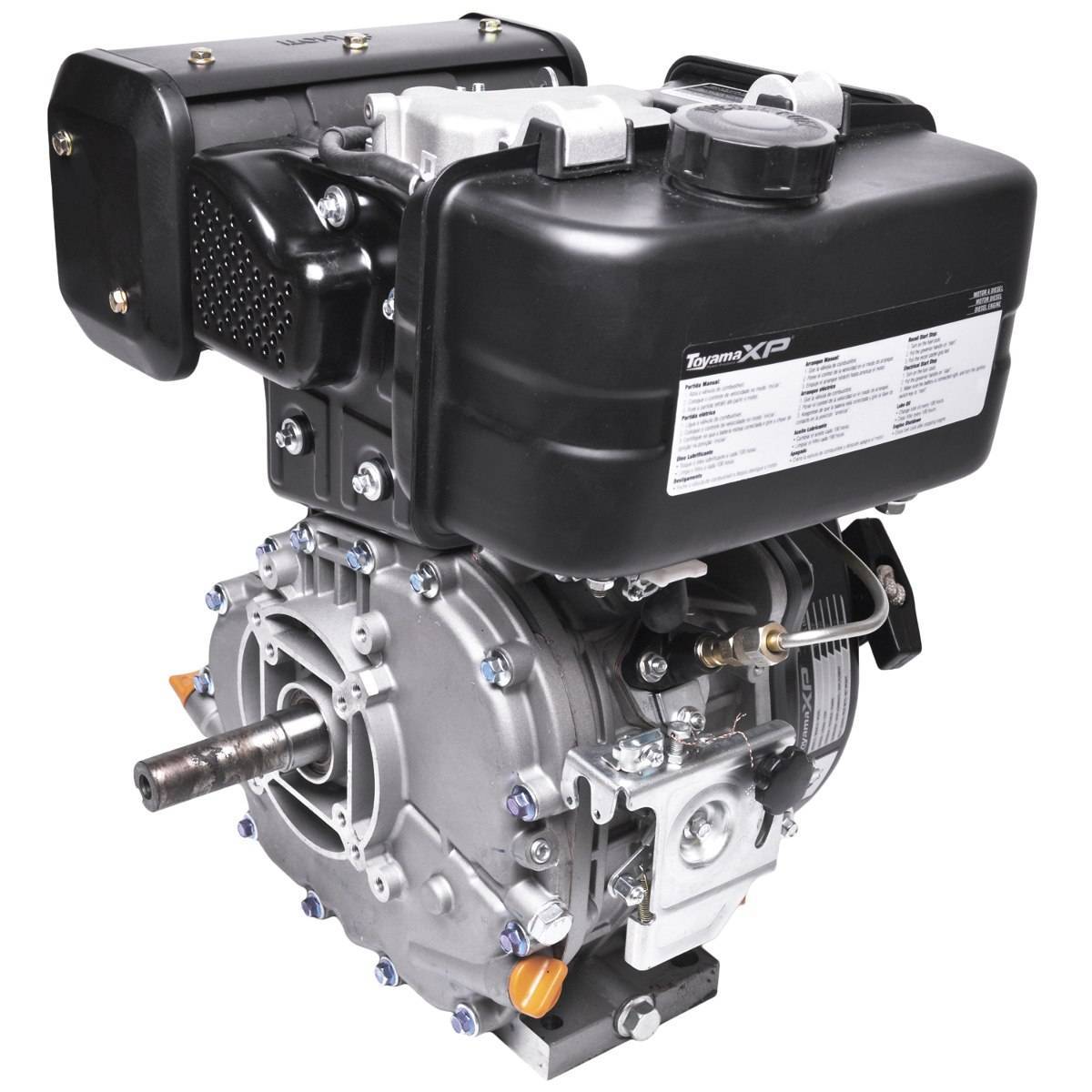 Motor TOYAMA 8 HP diesel c/ partida elétrica eixo 1