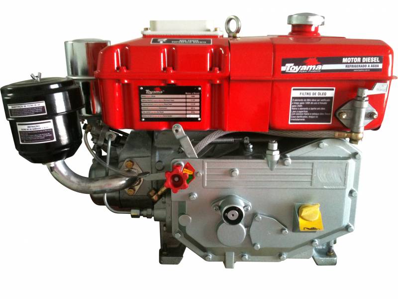 Motor Diesel TDW8RE TOYAMA 7,7hp refri. água P. Elétrica - Hs Floresta e Jardim