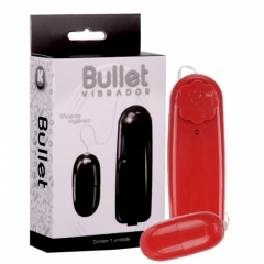 Vibrador Bullet Multivelocidades Vermelho