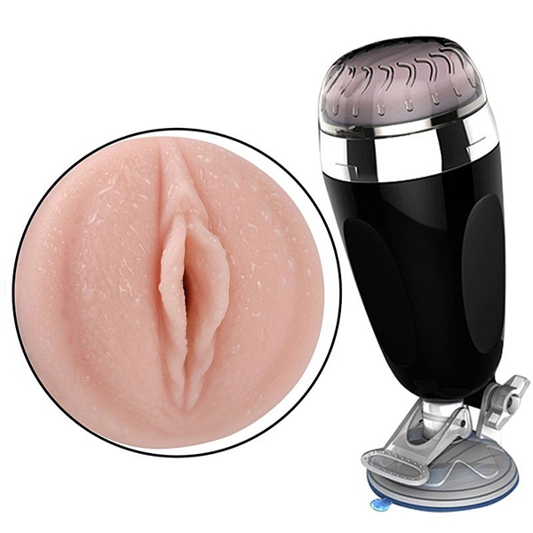 Masturbador Lanterna Vagina com Ventosa 16cm - SEX SHOP CURITIBA