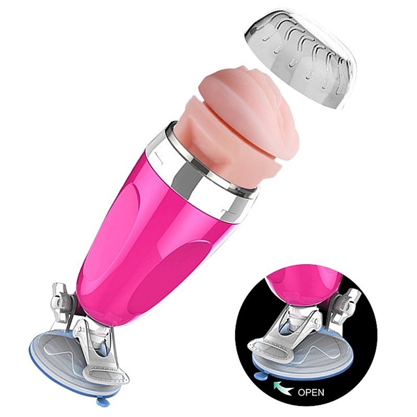 Masturbador Lanterna Vagina com Ventosa 16cm - SEX SHOP CURITIBA