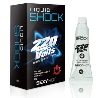 Vibrador Líquido Liquid Shock 220V - Gel Super Eletrizante 8 gr