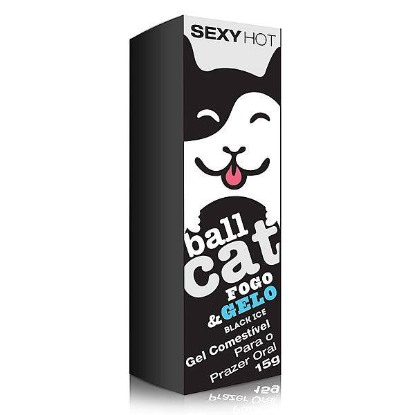 Ball Cat Fogo e Gelo Óleo Mentol de Massagem Corporal Comestível - Usado Para Sexo Oral - SEX SHOP CURITIBA