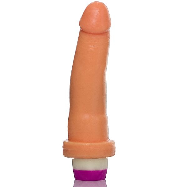 Pênis com Vibrador 14,5 x 4 cm Cor de Pele - SEX SHOP CURITIBA