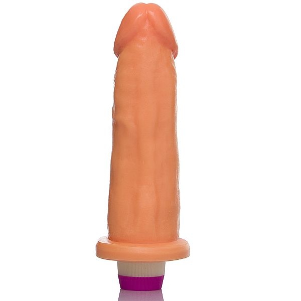 Pênis com Vibrador 20 x 5 cm Cor de Pele - SEX SHOP CURITIBA