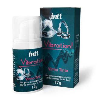 Vibration INTT Vibrador Liquido 17g Sabor Vinho Tinto - Gel Eletrizante INTT