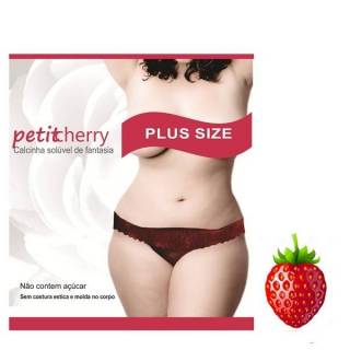 Calcinha Comestivel Plus Size Sabor Morango