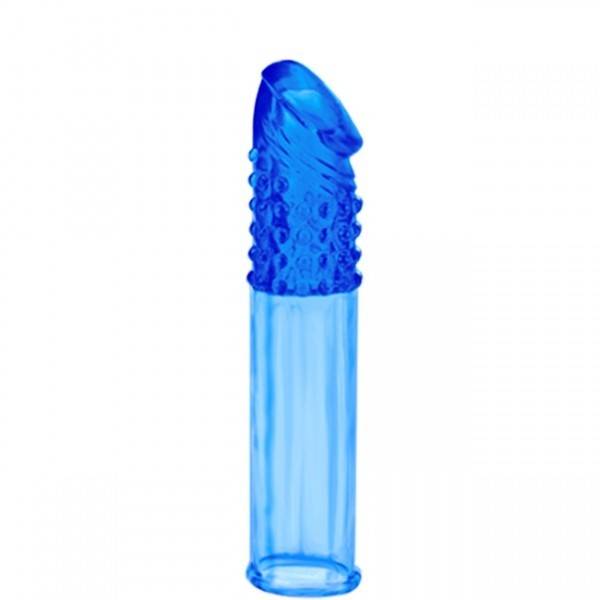 Capa Peniana Extensora 19 cm Azul - SEX SHOP CURITIBA
