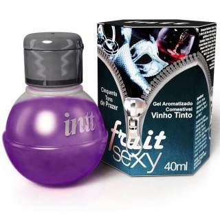 Gel de Sexo Oral Sabor Vinho Tinto Fruit Sexy INTT 