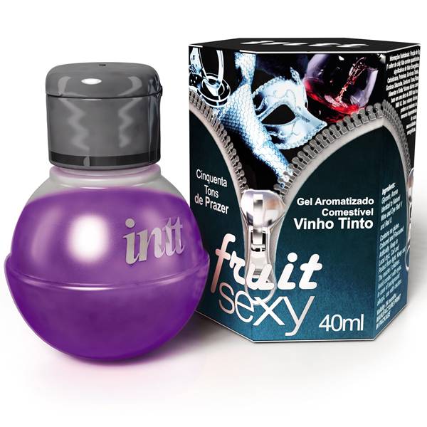 Gel de Sexo Oral Sabor Vinho Tinto Fruit Sexy INTT 