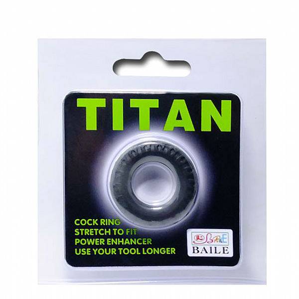 Anel Peniano Titan 4 cm Preto Elástico
