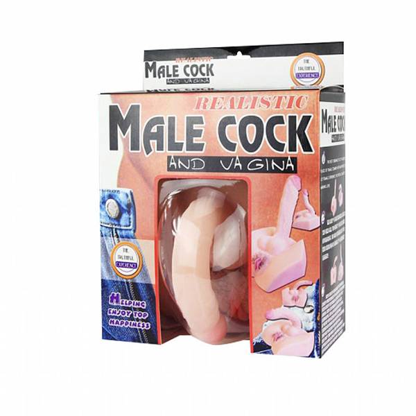 Hermafrodita Pênis com Vagina e Vibrador Male Cock  - SEX SHOP CURITIBA