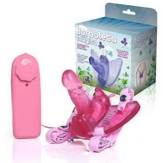 Vibrador Butterfly Feminino Rosa Com Pênis Borboleta Mágica