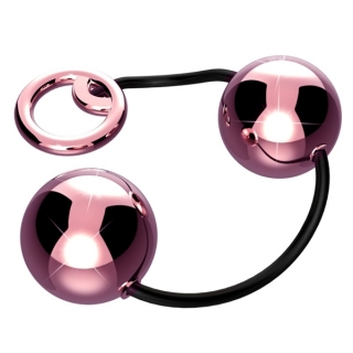 Bolas Ben-Wa em Metal Cor Rosa