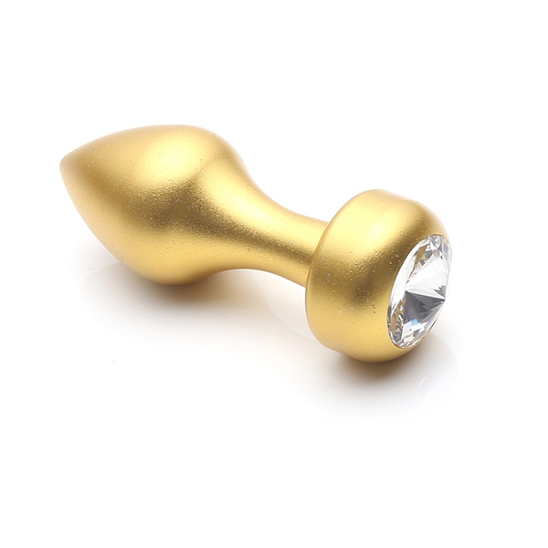Plug Anal Lust Metal 8 x 3 cm Dourado - SEX SHOP CURITIBA