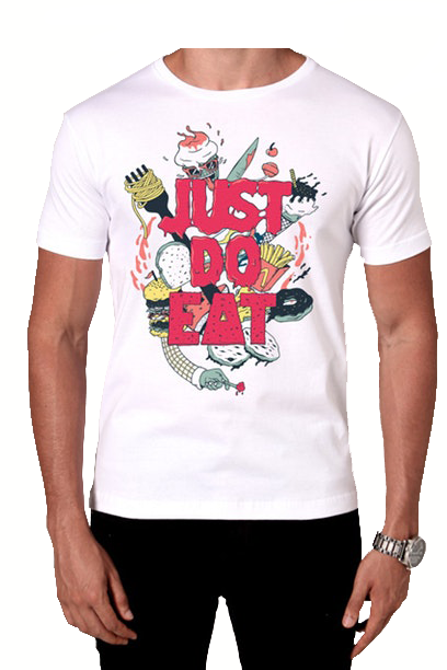 Camiseta Just Do Eat - Masculino - Doutor Design