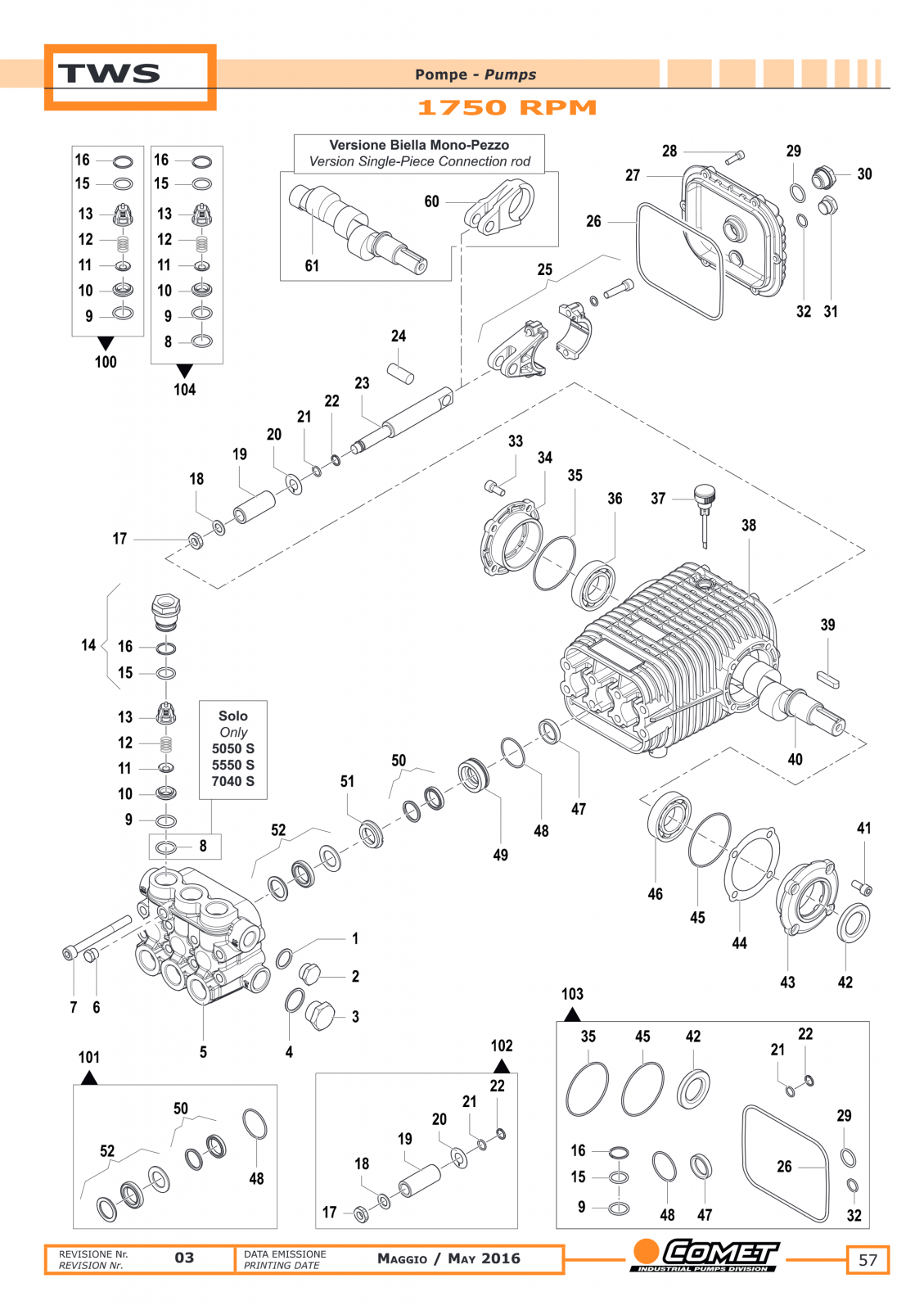 Kit gaxeta 25 - TWS 13020 