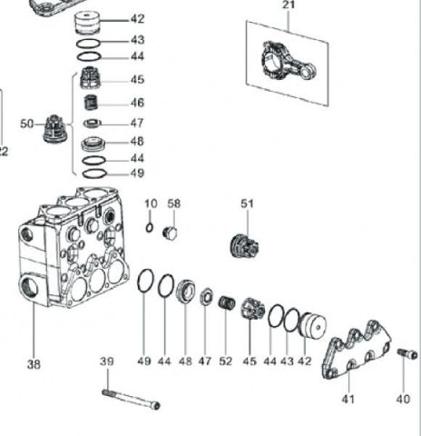 Válvula Aspiração Pratissoli KF COD 36713601 