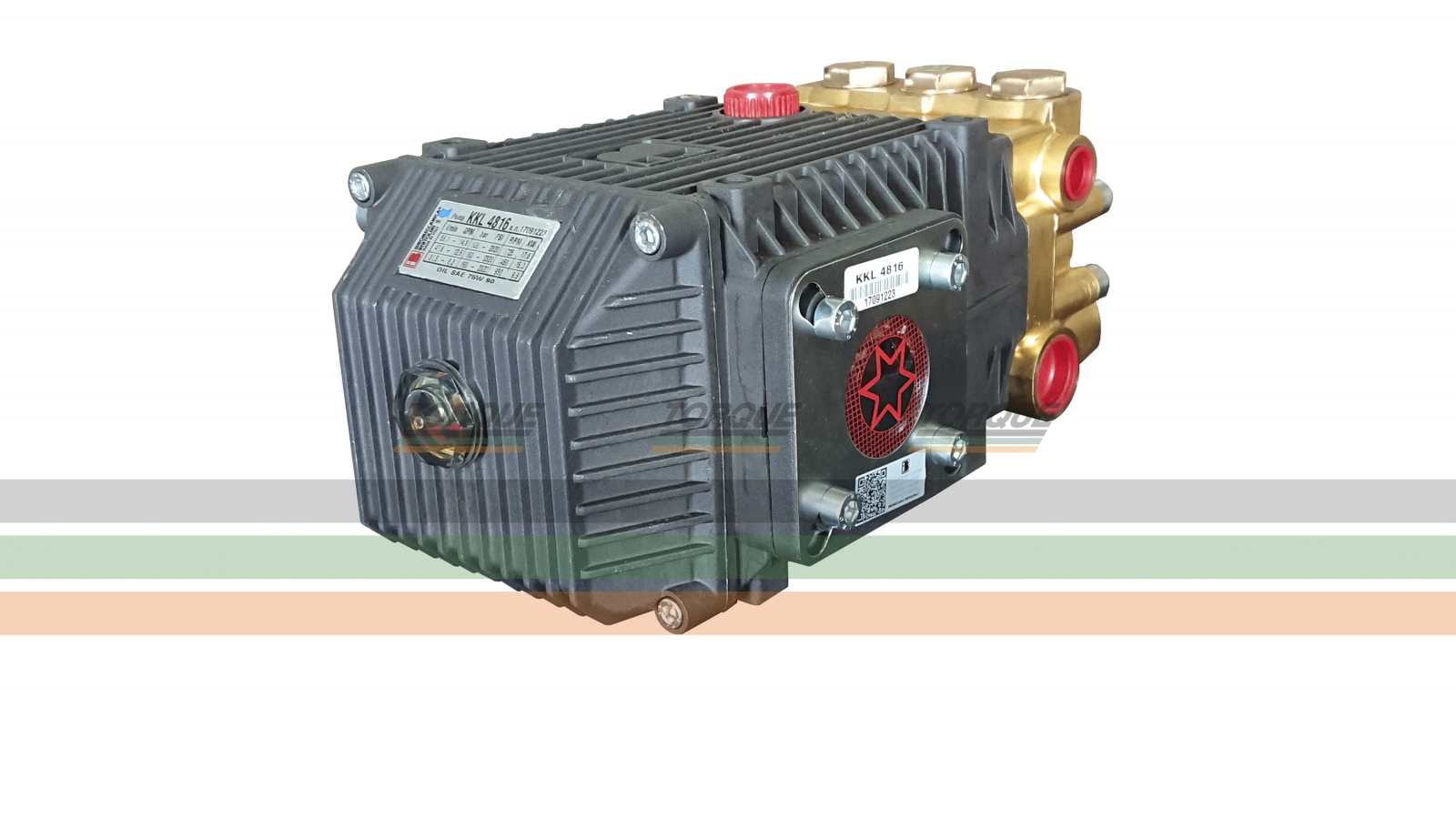 Bomba Triplex Alta Pressão - Bertolini KKL 4816 - 57,2 l./min | 100 BAR | 1750 RPM
