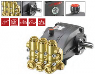 Bomba Triplex Alta Pressão - Hawk - XLT1830IR - 22 l./min | 300 BAR | 15 CV | TORQUE SUL