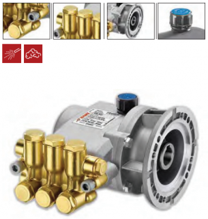 Bomba Triplex Alta Pressão - Hawk - FOG0210CR - 2,4 l./min | 100 BAR | 1 CV | TORQUE SUL