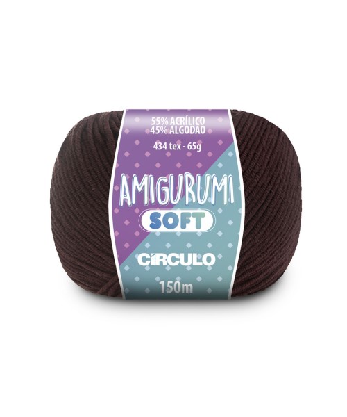Amigurumi Soft 65g - Círculo - 7625 - Castanha - Armarinhos Nodari