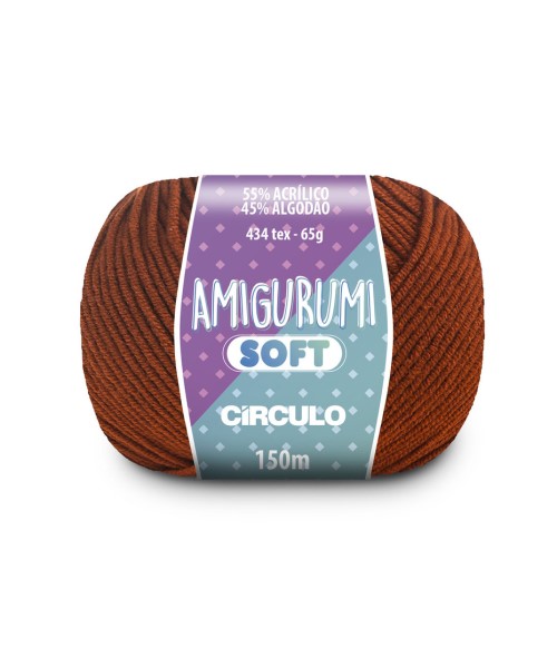 Amigurumi Soft 65g - Círculo - 7529 - Terracota - Armarinhos Nodari