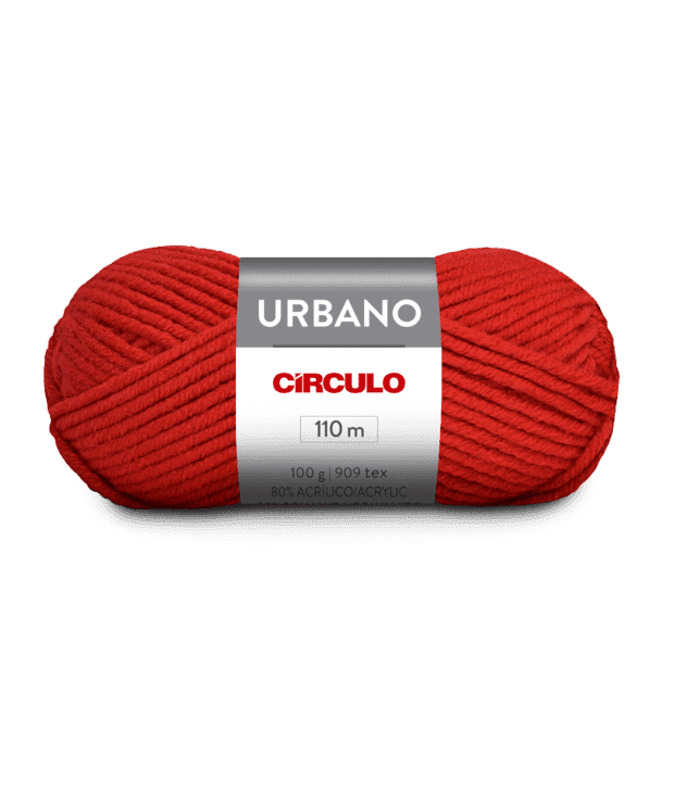 Lã Urbano 100g - Círculo - 3636 - Vermelho - Armarinhos Nodari
