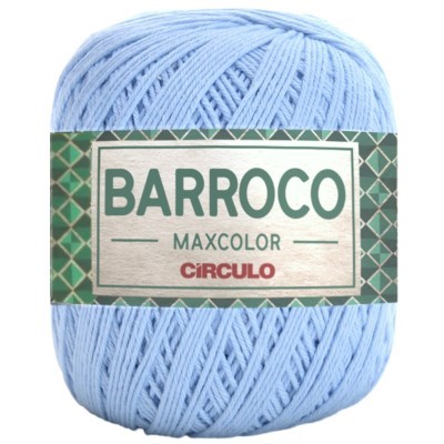 Barbante Barroco Maxcolor Nº4 - 200g - Círculo - 5091 - Celeste