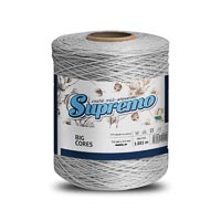 Barbante Nº6 Cores - 1,800Kg - Supremo - N°6 - 04 - Cinza