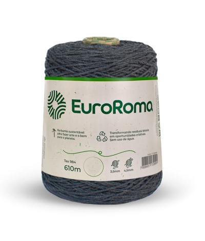ノリノリ Barbante Nº6 Cores - 600g - EuroRoma - N°6 - 270 - Cinza