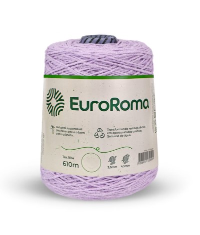 Barbante Nº6 Cores - 600g - EuroRoma - N°6 - 560 - Magenta