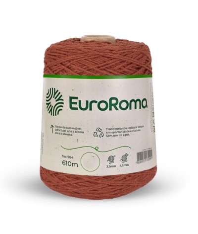 Barbante Nº6 Cores - 600g - EuroRoma - N°6 - 903 - Azul Royal