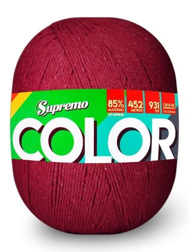 Barbante Color N°6 - 452m - Supremo - 42 - Verde Bandeira