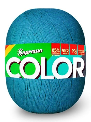 Barbante Color N°6 - 452m - Supremo - 02 - Azul Royal - Armarinhos