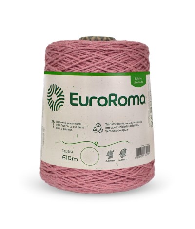 Barbante Nº6 Cores - 600g - EuroRoma - N°6 - 1000 - Vermelho