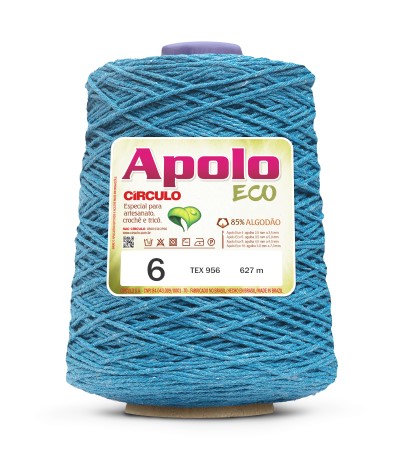 Barbante Apolo Eco Nº6 - 600g - Círculo - 3396 - Goiaba
