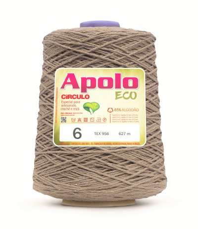 Barbante Apolo Eco Nº6 - 600g - Círculo - 7466 - Castanha