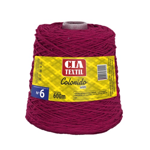 Barbante Colorido N°6 - 600m - Cia Textil - Verde Musgo