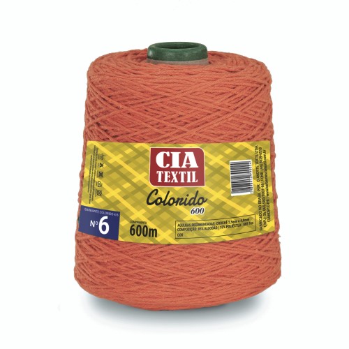 Barbante Colorido N°6 - 600m - Cia Textil - Verde Bandeira