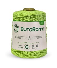 Barbante Nº6 Cores - 600g - EuroRoma - N°6 - 270 - Cinza