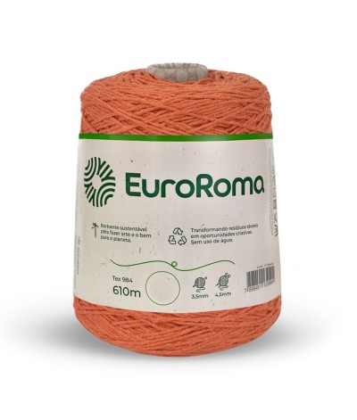 Barbante Nº6 Cores - 600g - EuroRoma - N°6 - 801 - Verde Limão