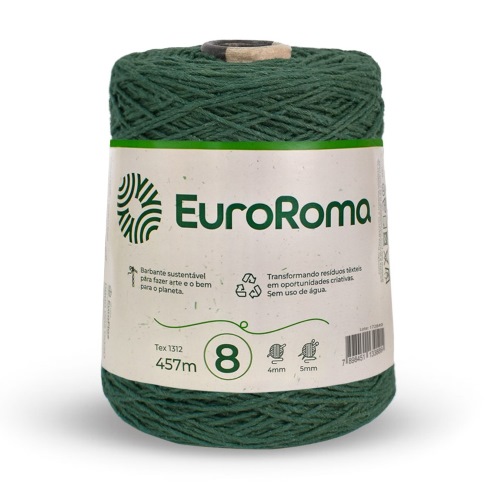 Barbante Nº8 Cores - 600g - EuroRoma - N°8 - 470 - Mostarda