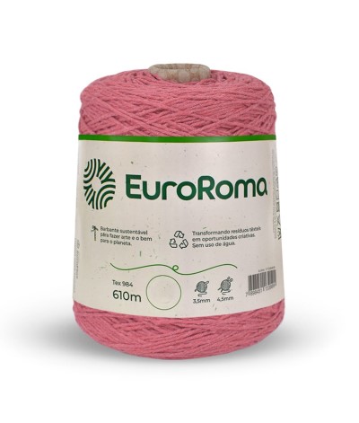 Barbante Nº8 Cores - 600g - EuroRoma - N°8 - 803 - Verde Bandeira