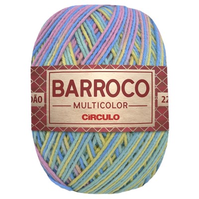 Barbante Barroco Multicolor Nº6 - 400g - Círculo - 9202 - Antúrio